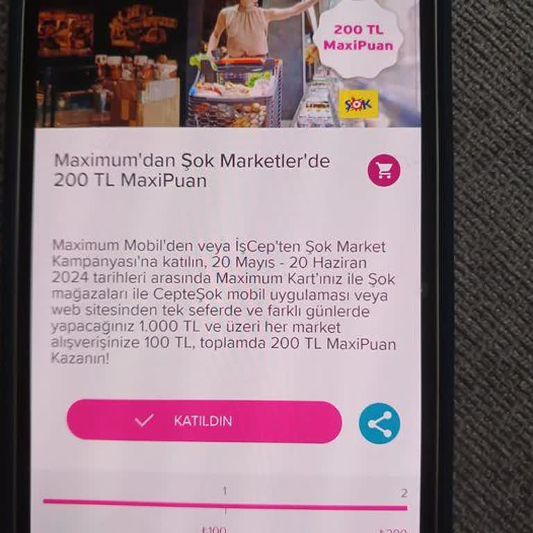 Şok Market İş Bankası Kampanyası MaxiPuan'ın Kullanımına İzin Vermiyor