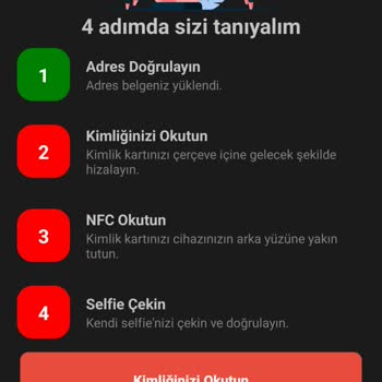 PayFix Hesap Doğrulama Geldi Hesabı Doğrularken Kimliğimin Ön Yüzünü Okumuyor