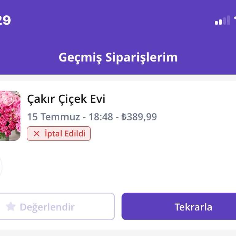 Getir Paramı İade Etmiyor