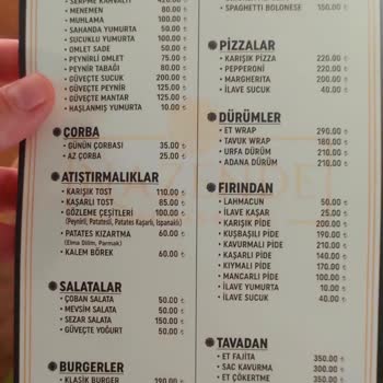 Nazende Restoran Kafe (Kocaeli) Menüde Yazanla Kasa Da Alınan Fiyat Farklı!