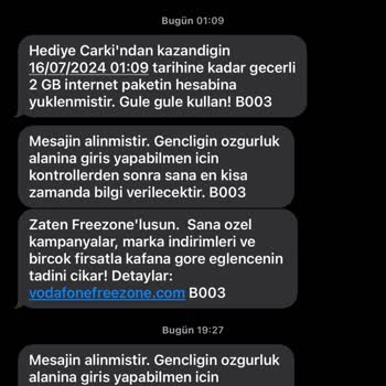 Vodafone FreeZone A Giriş Yapamıyorum