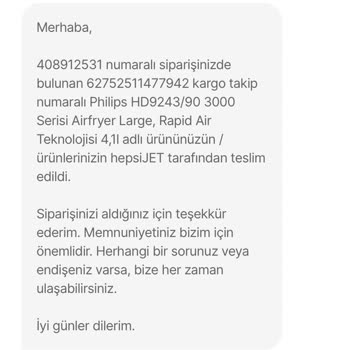 Hepsijet Kargodaki Ürünün Teslim Edilmemesi