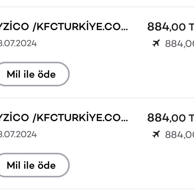 KFC Uygulama 2 Defa Ücret Alınması