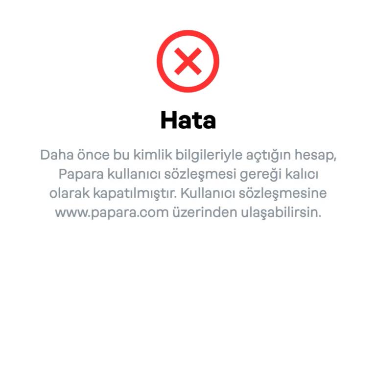 Papara Hesap Onaylayamıyorum