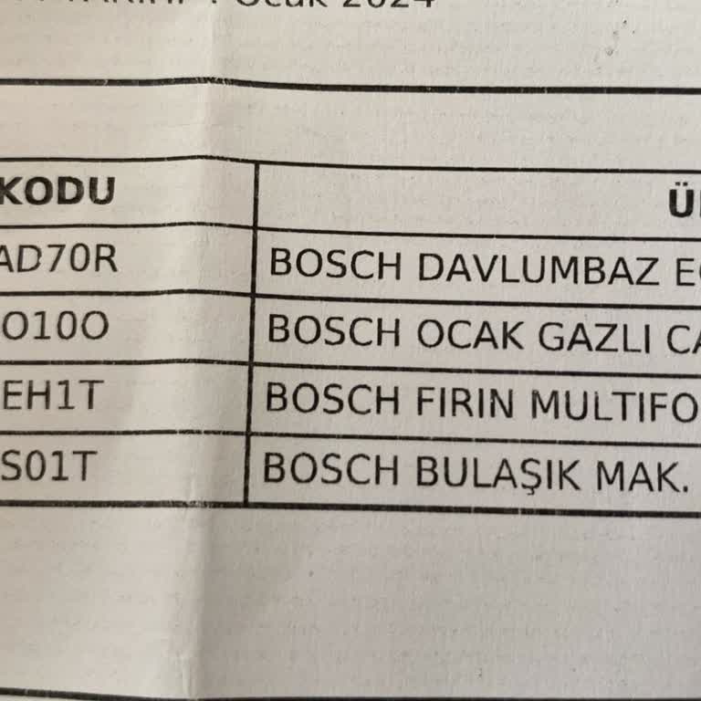 Kayalar Bonmarşe Ticaret Bosch Yetkili Satıcısı