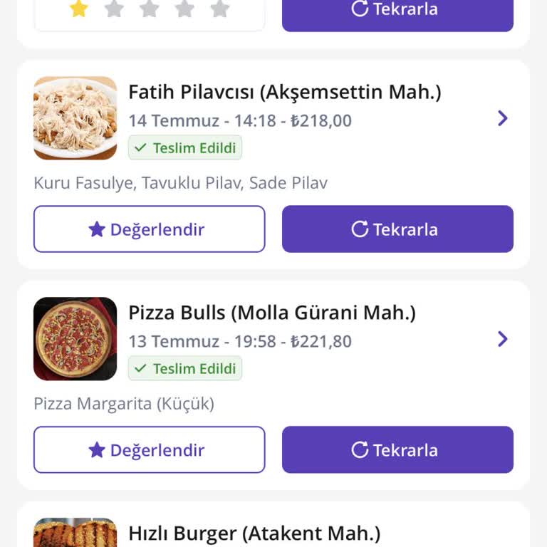 Getir Siparişimin Teslim Edilmemesi!