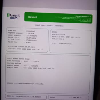 Garanti BBVA Borçlarımı Kapattığım Halde Kart Borcu Kesti