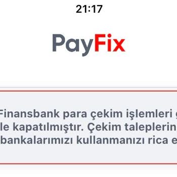 Payfix Hesabından Para Çekemiyorum