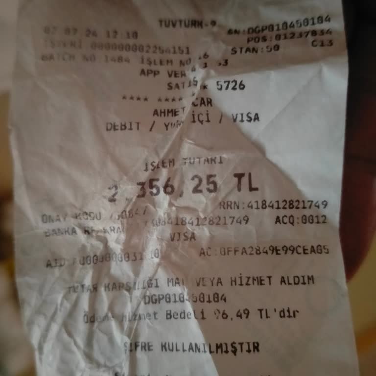 Tüvtürk Ekstra Fark Ödemesi