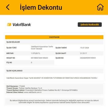 VakıfBank Kazandıran Kampanya İadesi
