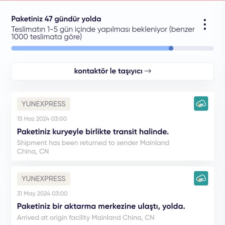 Yunexpress Nasıl Bir Kargo 2 Ay Oldu Teslimat Yapılmadı!