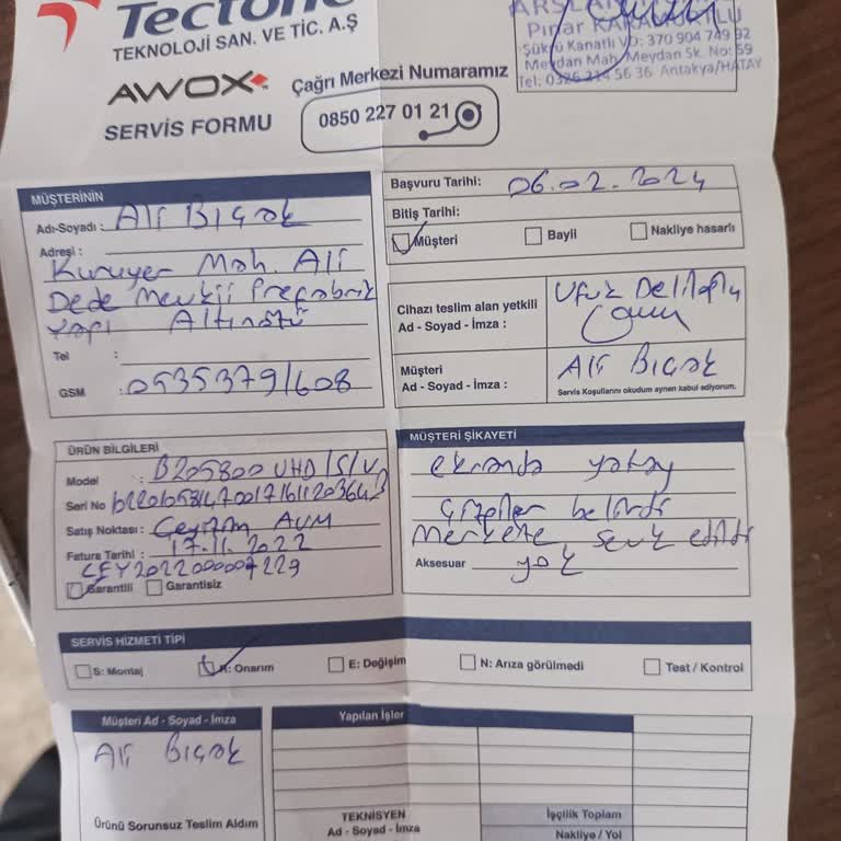 Awox TV Panel Değişimi