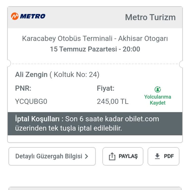 Metro Turizm Çalışanının Yanlış Yönlendirmeleri Sonucu Otobüs Kaçtı
