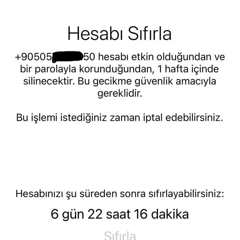 Numaram Kullanılarak Telegram Hesabı Açılmış