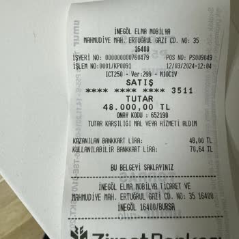 İnegöl Elma Mobilya Elma Mobilya Eşyalarım Eksik!