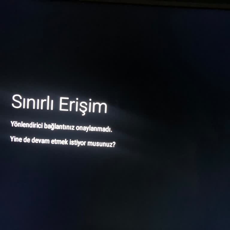 PHILIPS TV Wi-Fi Sınırlı Erişim Hatası