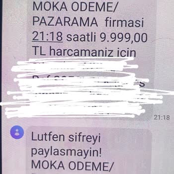Moka Pazarama Tarafından İzinsiz Kartımdan Para Çekilmesi Mağdurum