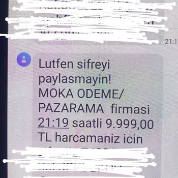 Moka Pazarama Tarafından İzinsiz Kartımdan Para Çekilmesi Mağdurum