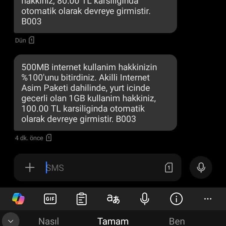 Vodafone 180 Ek Ücret Aldı