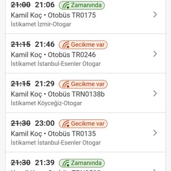 Kamil Koç Otobüs Seferlerinde Yaşanan Gecikme Ve Bilgi Karmaşası