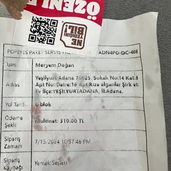 Yemek Sepeti Ve Popeyes Hatası