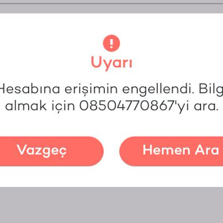 Tosla Hesaba Erişim Engellendi