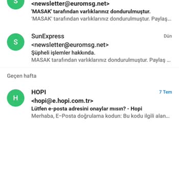 Sunexpress Tarafından Binance Hesabım İle İlgili Gelen Mail
