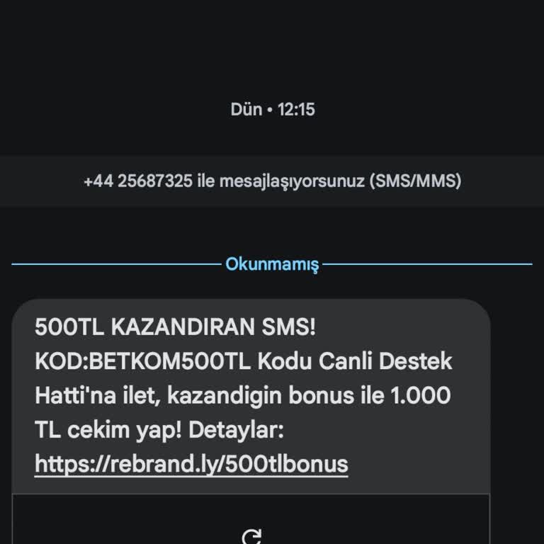 Betkom İzinsiz Mesaj Gönderiminden Dolayı Mağduriyet