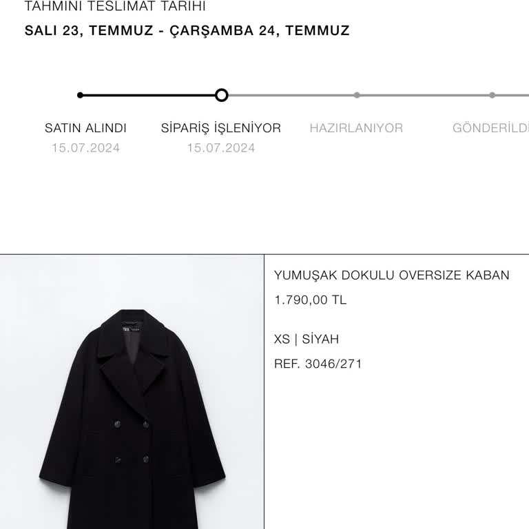 Zara Adres Değişikliği Yapmama İzin Vermiyor