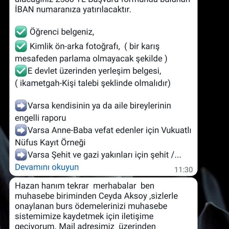 Öğrenciler Birliği Derneği Bursu Hakkında Şikayet