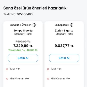 Sigortam.net Size Özel Kampanyalı Fiyat Tutarsızlığı