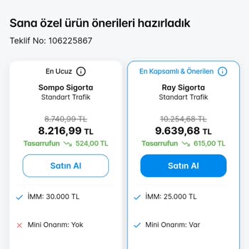 Sigortam.net Size Özel Kampanyalı Fiyat Tutarsızlığı