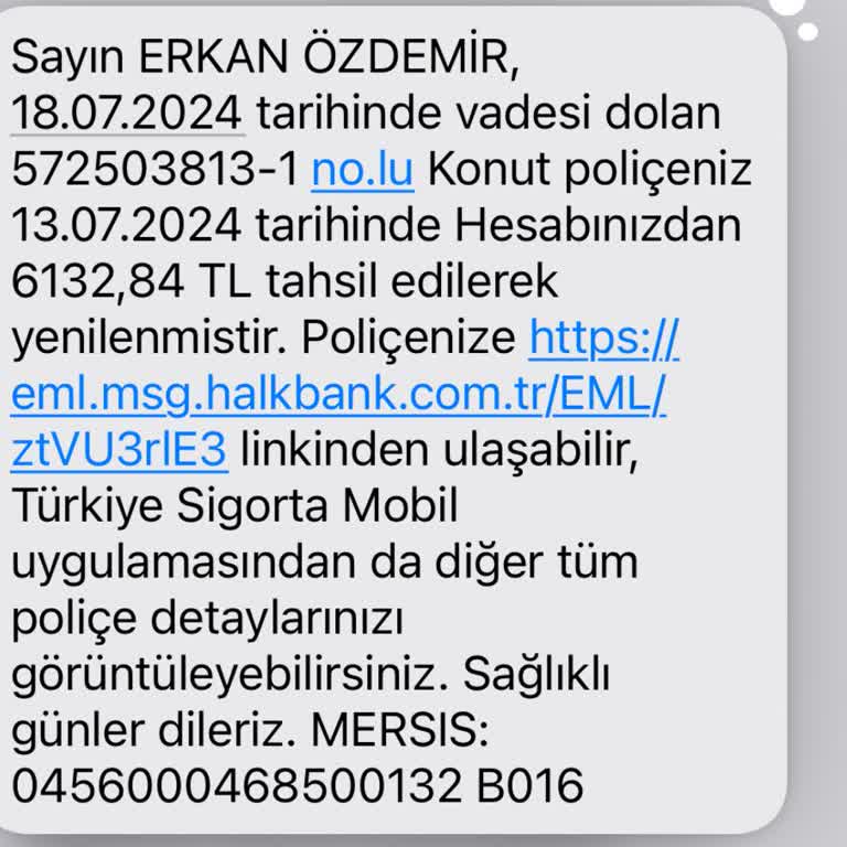 Türkiye Sigorta Bilgim Dışında Halkbank Hesabımdan Para Çekti