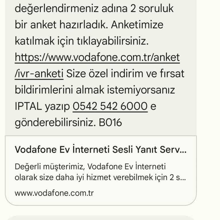 Vodafone Net Geciken Nakil Talebi