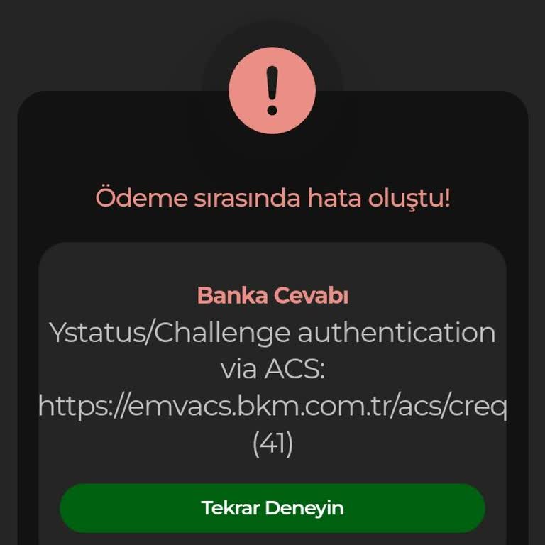 Bubilet Bu Bilet Ödeme Başarısız