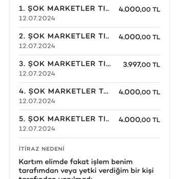 Akbank Harcama İtiraz Şikayeti