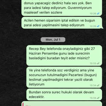 Zao Mobilya 4 Aydır Teslim Etmedi, Para İadesi De Yapmadı