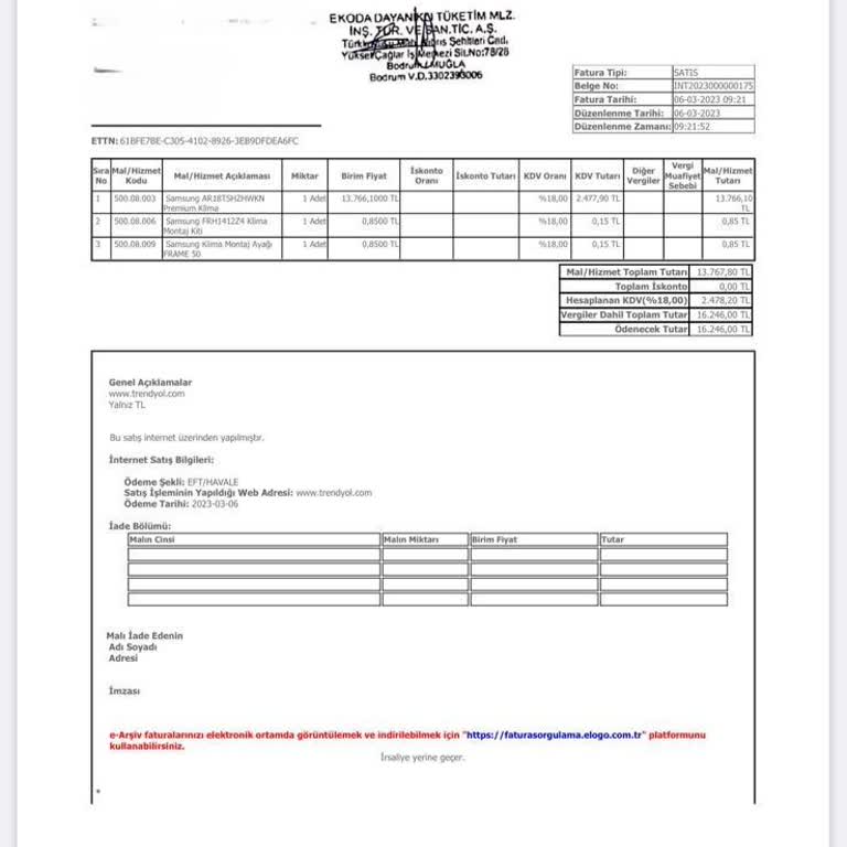 Bodrum Samsung Klima Yetkili Servis Mağduriyeti
