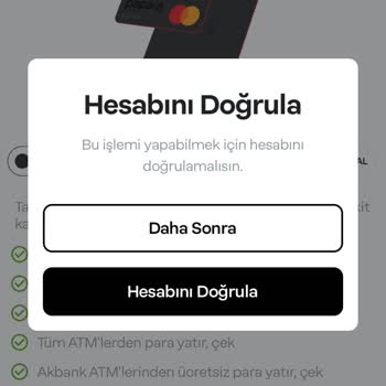 Papara Hesap Onayla Problemi