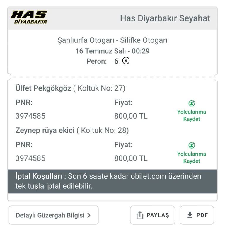 Has Diyarbakır Otobüs Firması Mağduriyeti