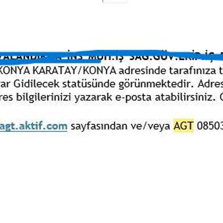 AGT Kurye Kargo Ve Ulaşım Sorunu