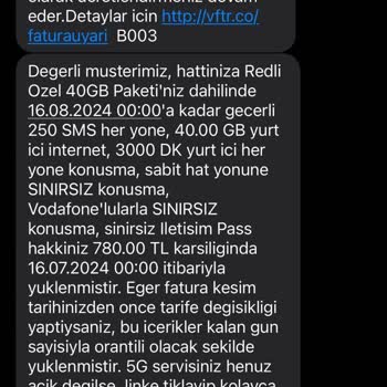 Vodafone Otomatik Taahhüt Yenilemesi - Sözleşme İptali Talebi