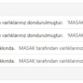 Sunexpress'den Gelen MASAK Varlıklarınız Dondurulmuştur Maili