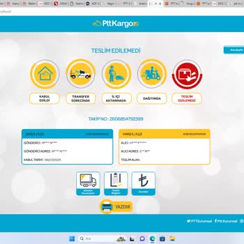 PTT Kargo Gelmedi. Adresime Ulaşmadı Ve Kağıt Bırakılmadı