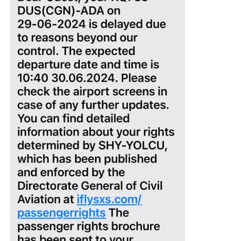 SunExpress Airlines 14-Hour Delay and No Compensation