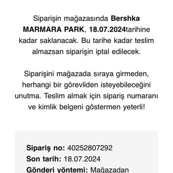 Bershka Ürün Teslim Edildi Yalanı
