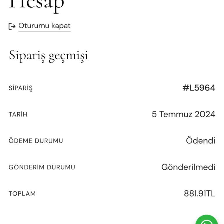 Lesequence Asla Sipariş Oluşturmayın!