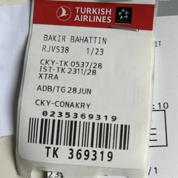 Turkish Airlines Lost My Baggage On Konakri Flight