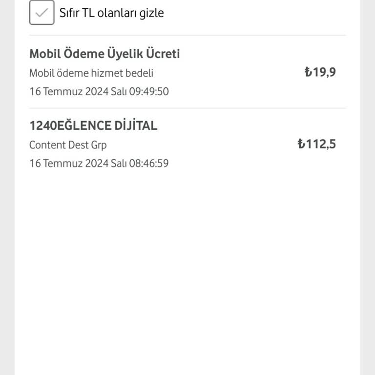 Vodafone Haksiz Kazanç Elde Ediyor.