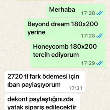 Lova Yatak Beyond Dream 6 Aylık Yatak 2. Kez Çöktü Ve Firma Garantisi
